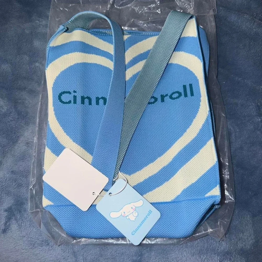 Cinnamoroll blue striped crossbody bag